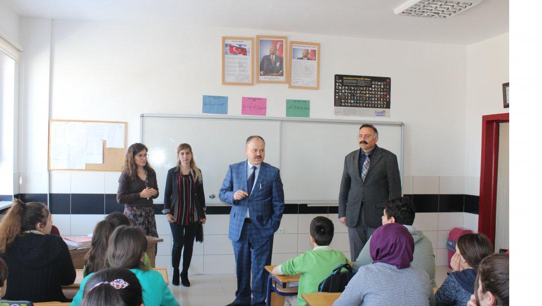 İlçe Milli Eğitim Müdürümüz Sayın Savaş Özdemir Şehit Polis Fevzi Başaran Ortaokulu'nu Ziyaret Etti
